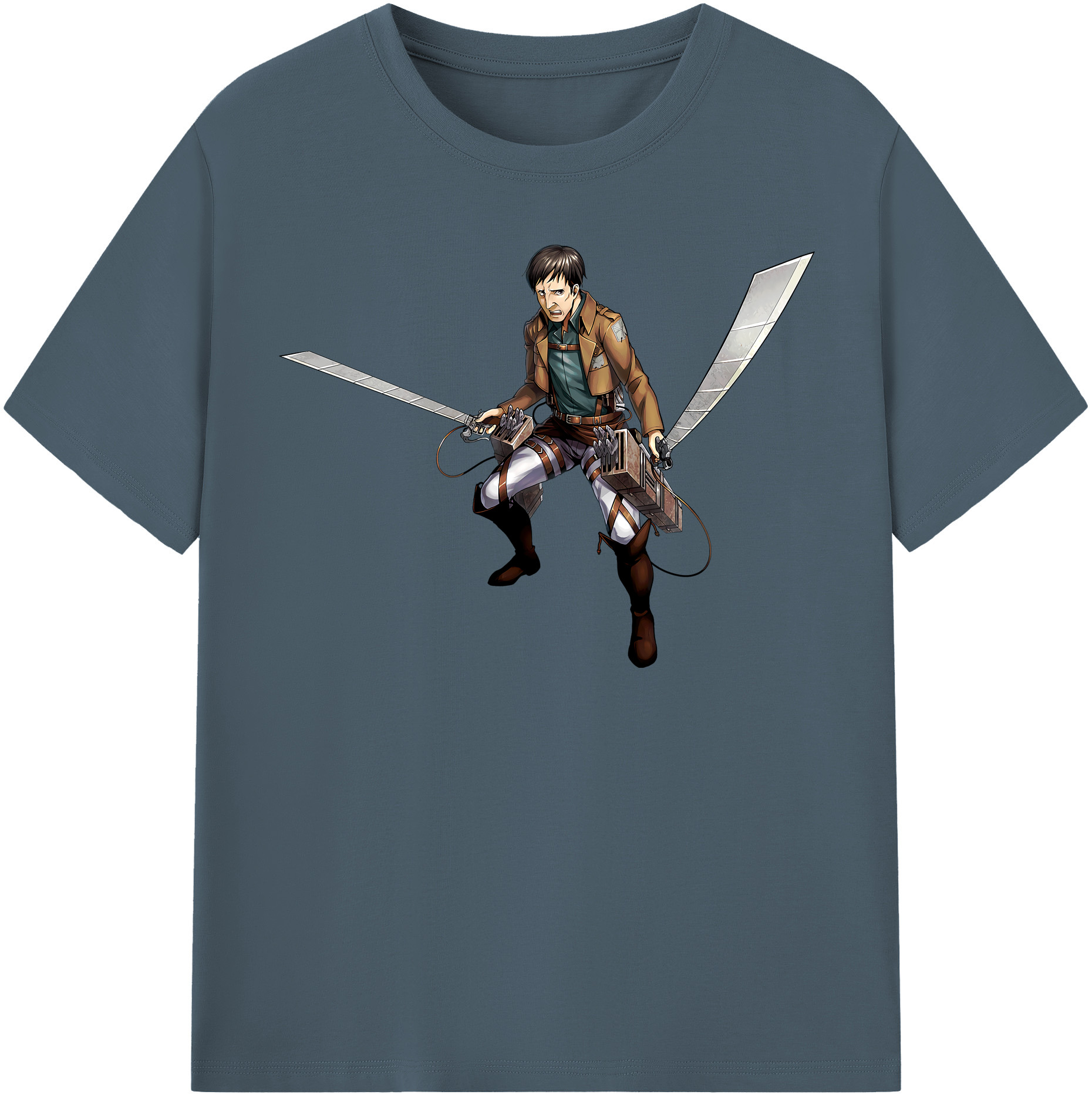 （画像用） 進撃の巨人 Attack on Titan 綿100％半袖Tシャツ（フロントプリント）